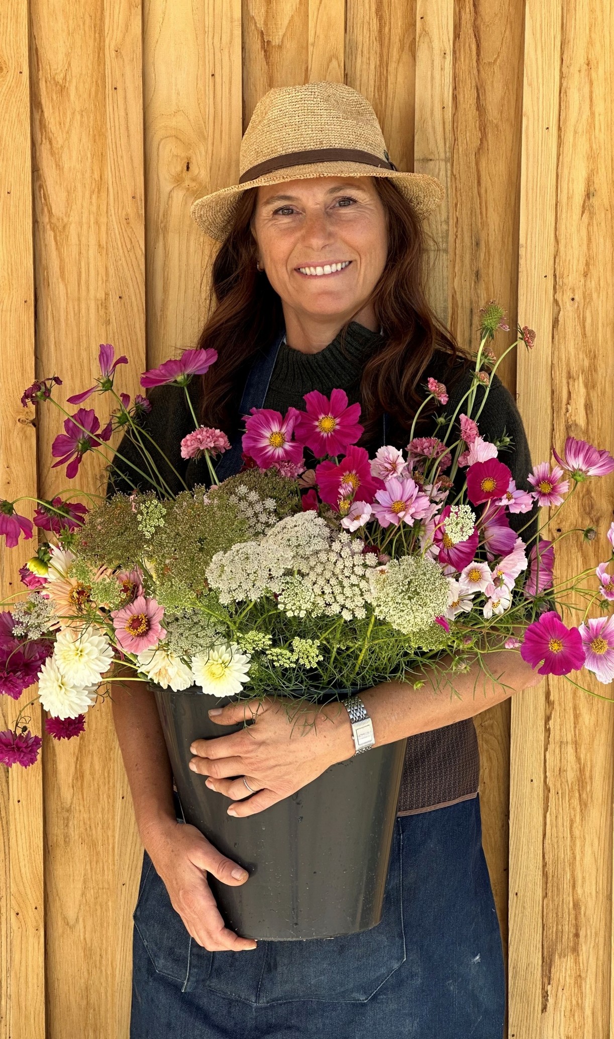 Floricultrice au travail